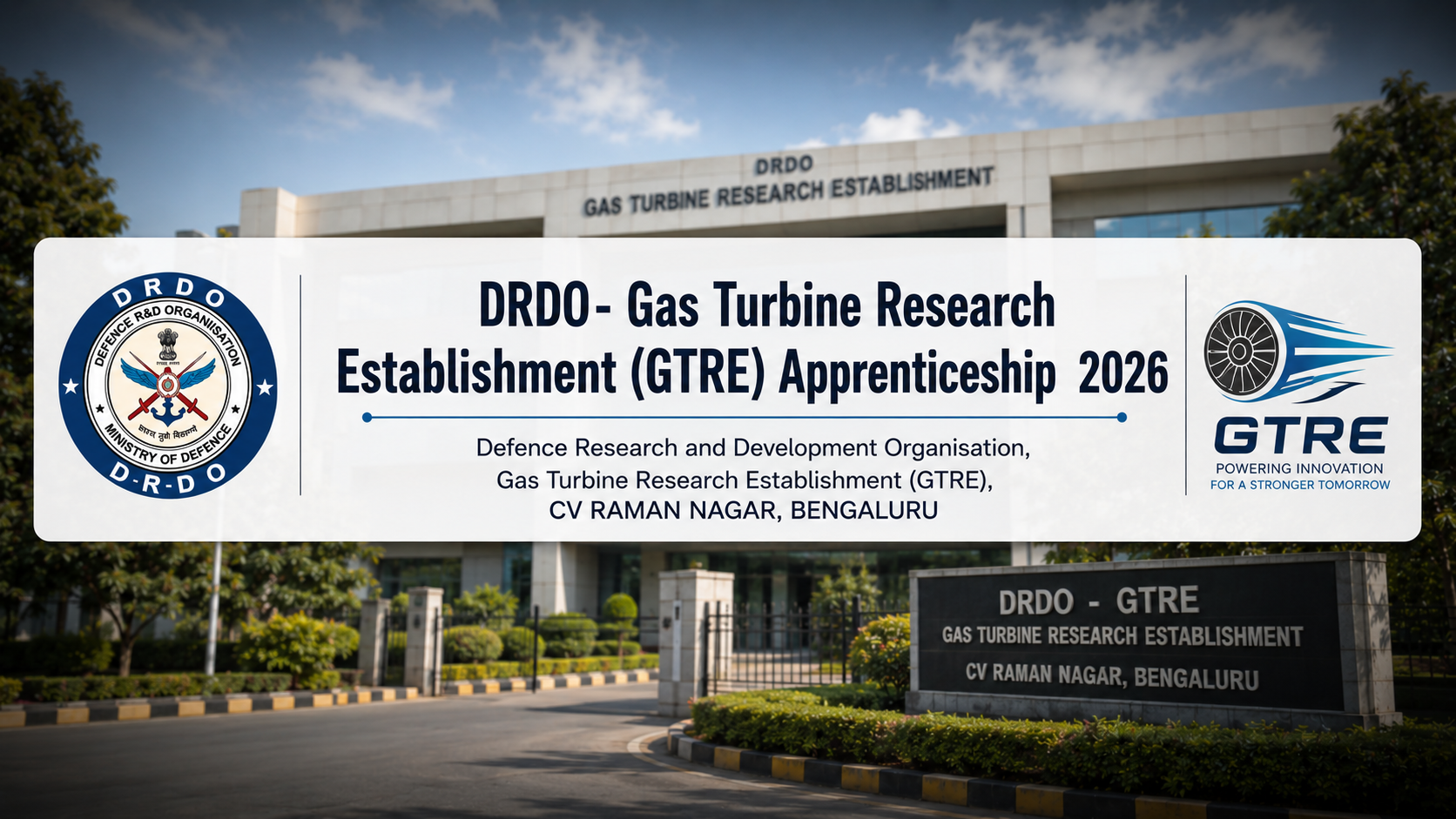DRDO GTRE Apprenticeship 2026: 150 Seats, Walk‑in on June 6