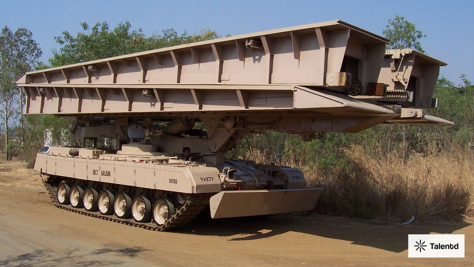DRDO bridge-laying tank on the Arjun chassis